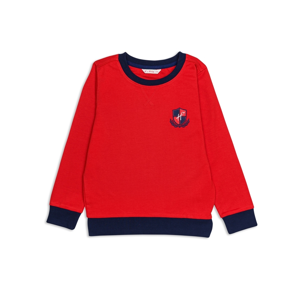 

H by Hamleys Boys Full Sleeves sweatshirts -Pack of 1-Red