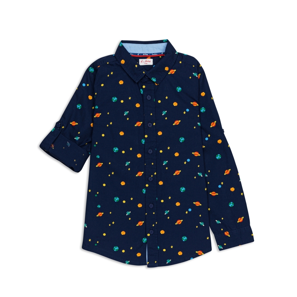 

H by Hamleys Boys Full Sleeves T-shirt -Pack of 1-Navy