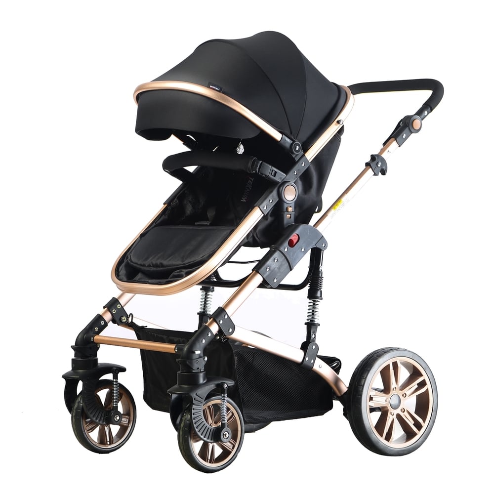 

Teknum 3 in 1 Pram Stroller Black