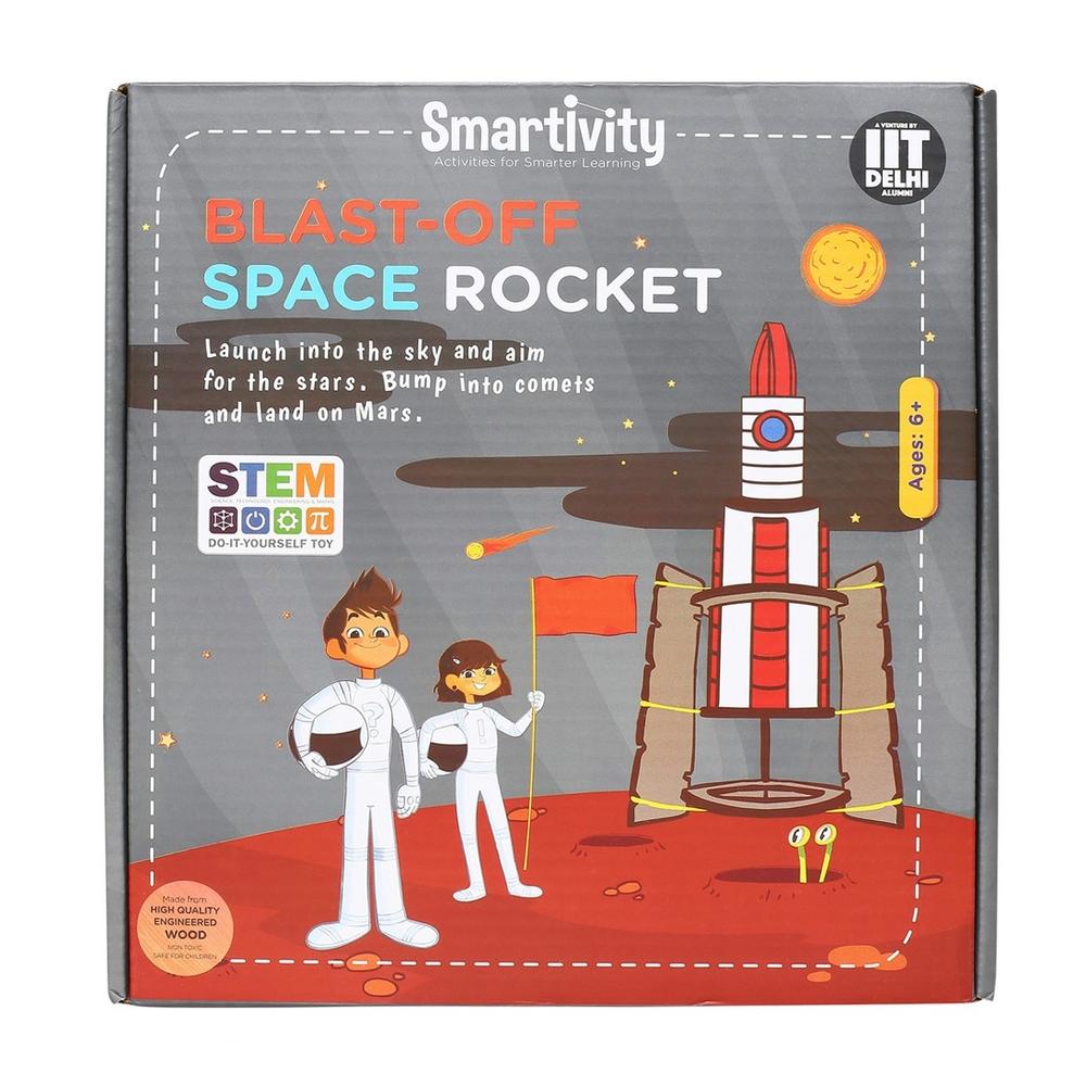 

Smartivity Blast Off Space Rocket For 6+ Years Boys And Girls Stem Learning Educational And Construction Activity Toy Gift Multi-Color