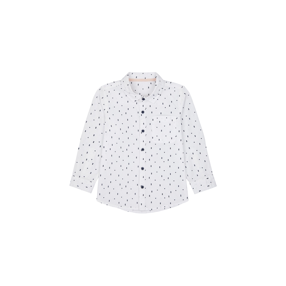 

Boys Full Sleeves Shirt Printed - White