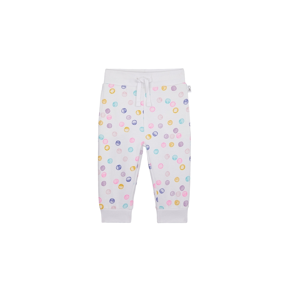 

Girls Joggers Spot Print - White
