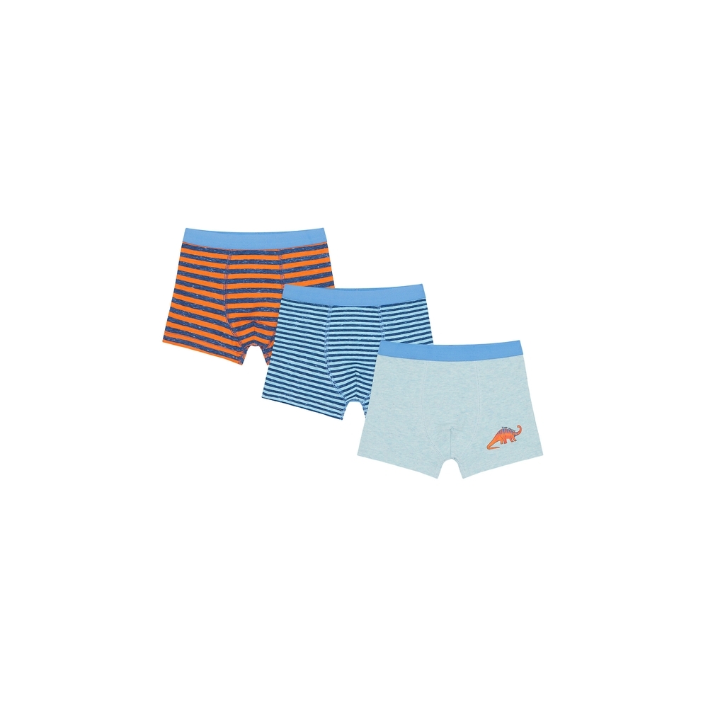 

Boys Briefs Striped And Dino Print - Pack Of 3 - Multicolor
