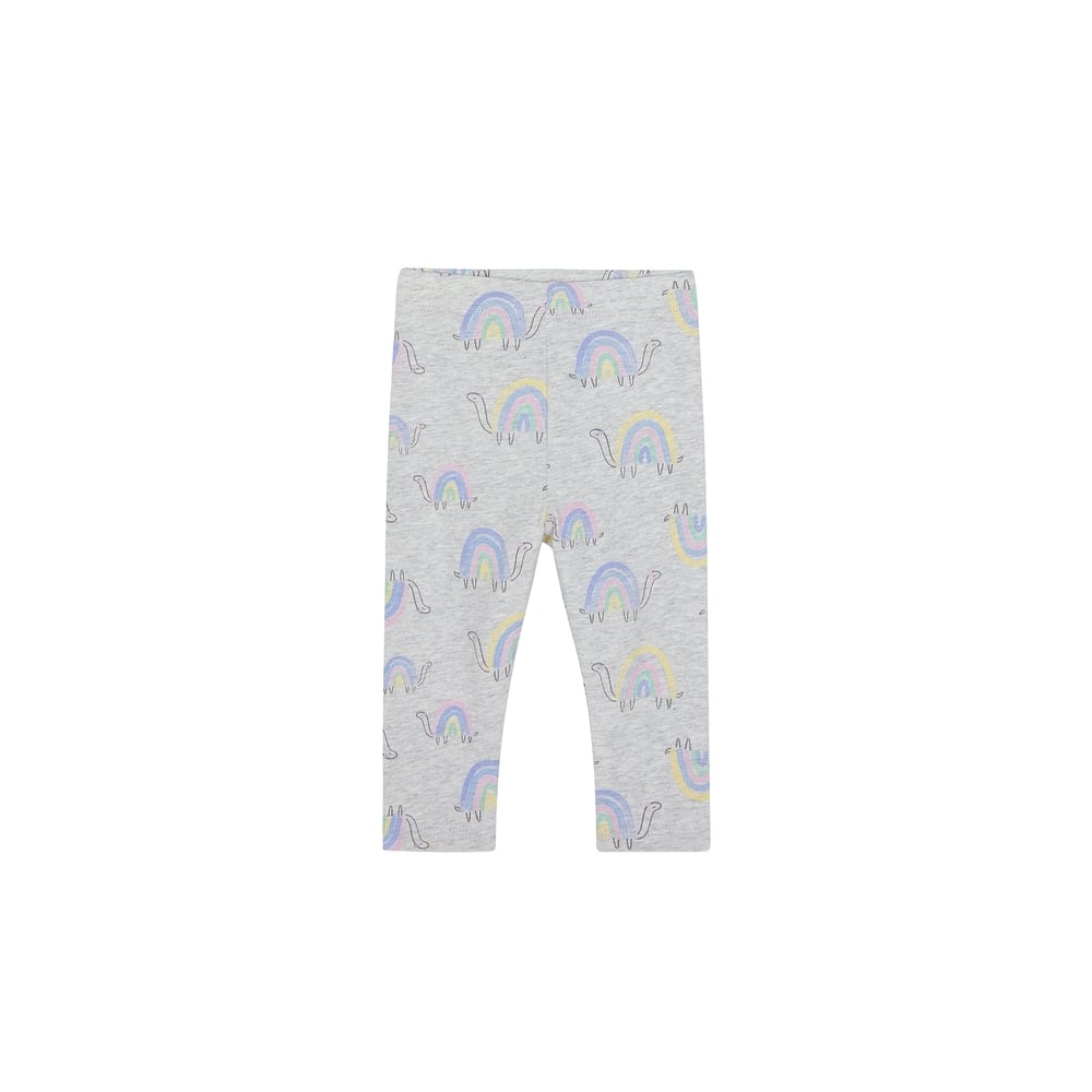 

Girls Leggings Rainbow Print - Grey