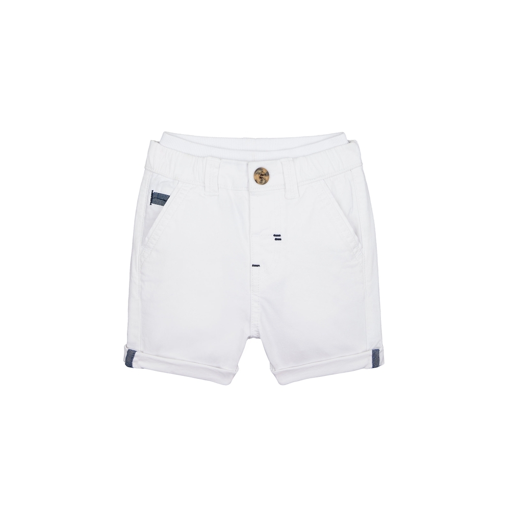 

Boys Chino Shorts Rolled Up Hem - White