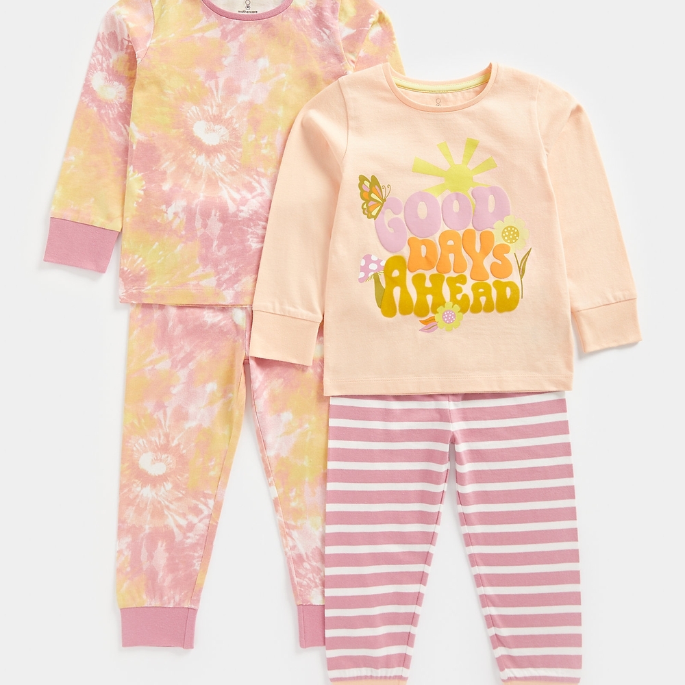 

Mothercare Girls Full Sleeves Pyjama-Pack of 2-Multicolour