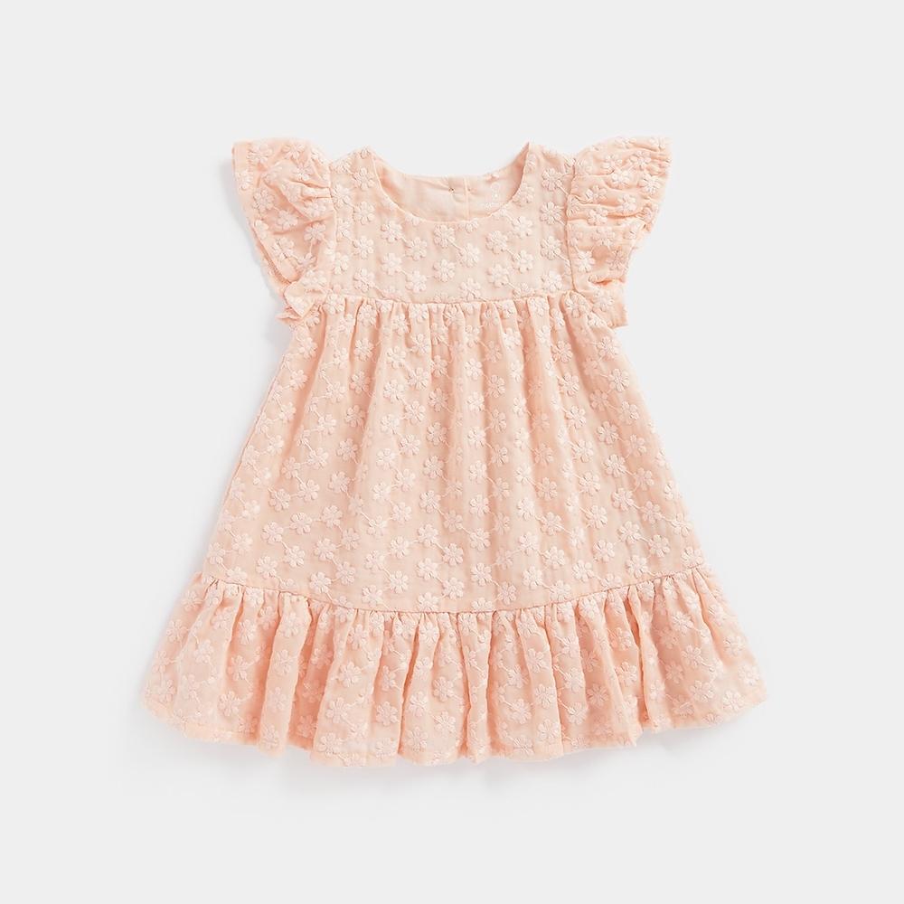 

Mothercare Girls Short Sleeve Partywear Dress -Pink