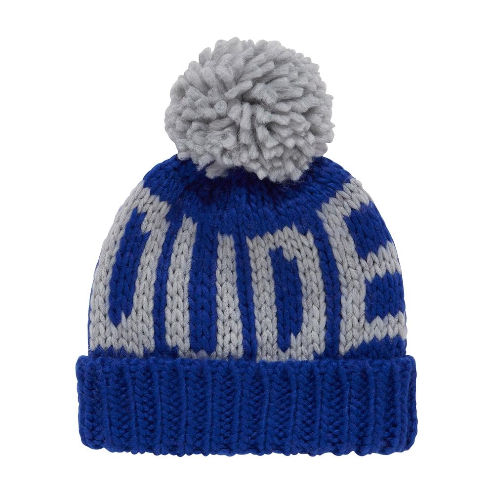 

Boys Beanie Pom Pom Detail - Blue