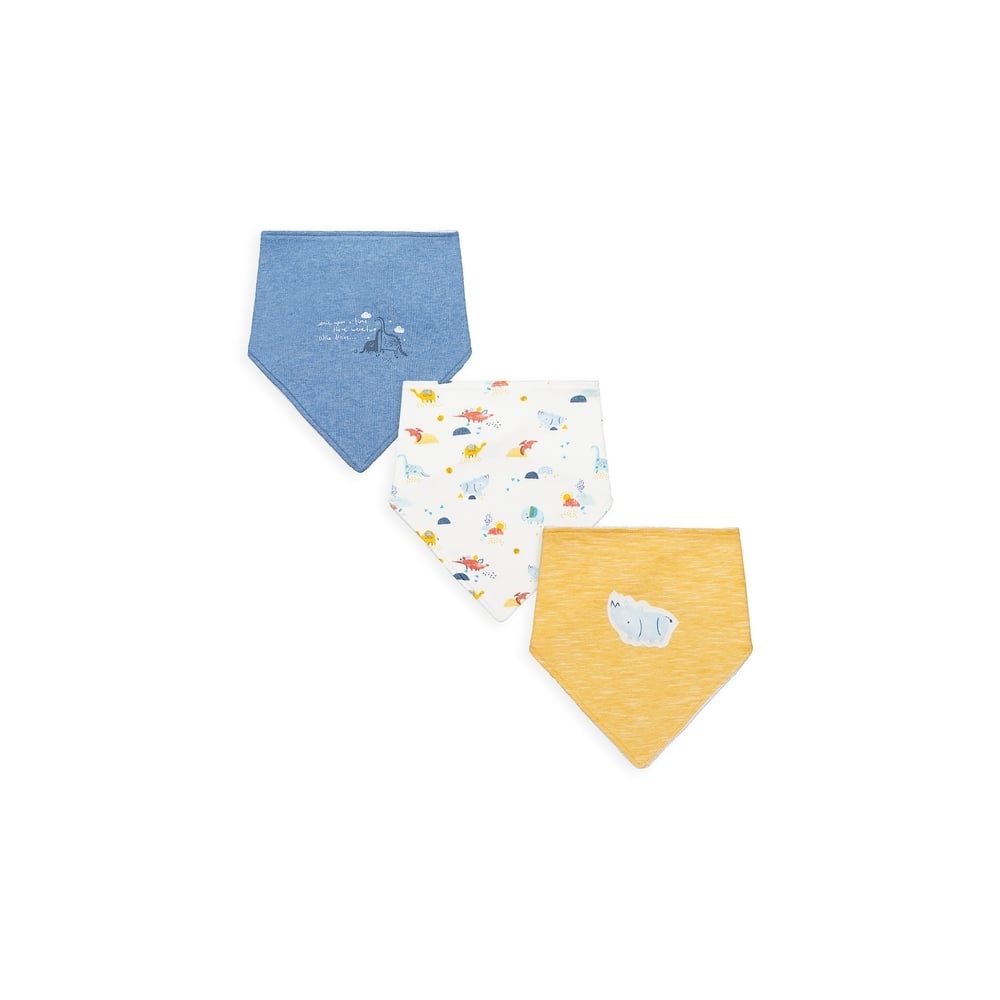 

Boys Bibs Dino Print - Pack Of 3 - Multicolor