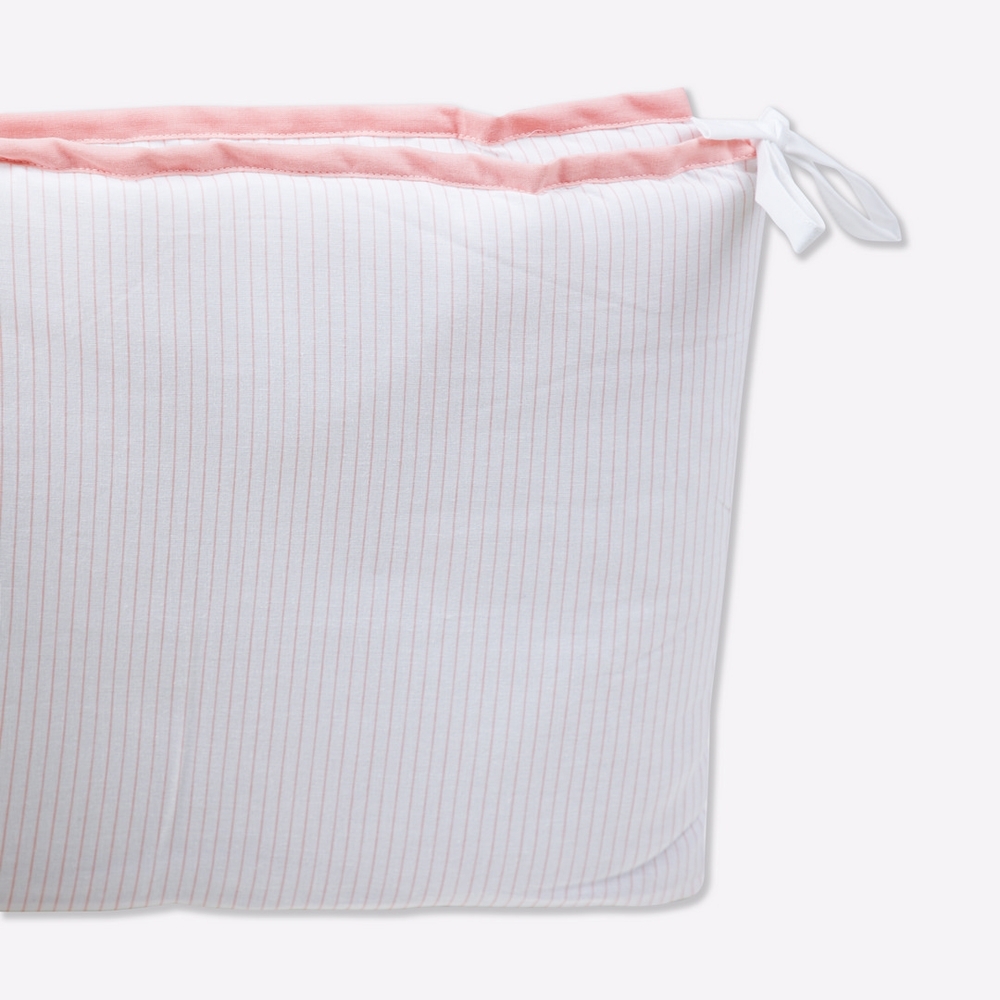 

Mila Baby Half Cot Bumper Pink