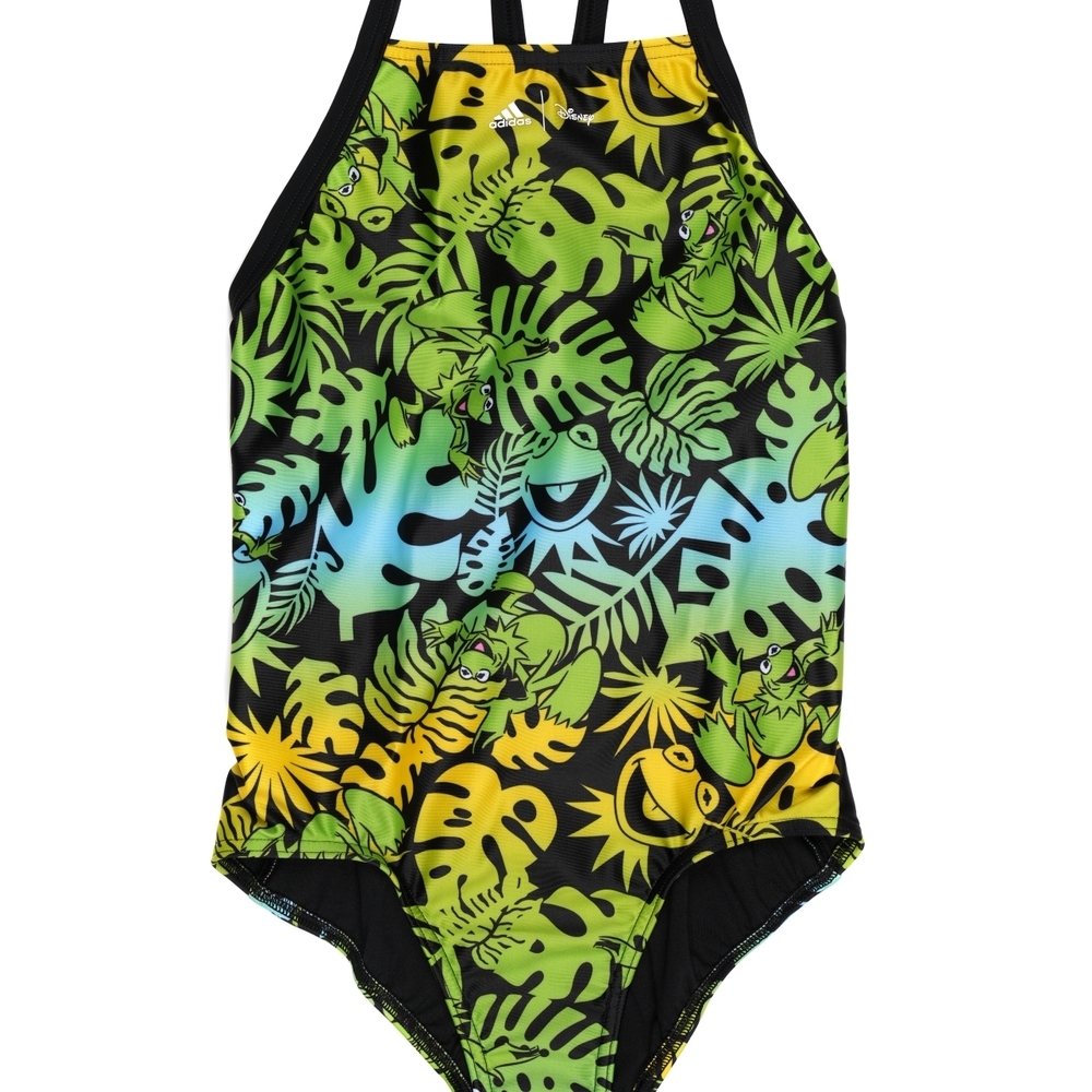 

Adidas Kids Sleeve Less Swimwear Female Printed-Pack Of 1-Black