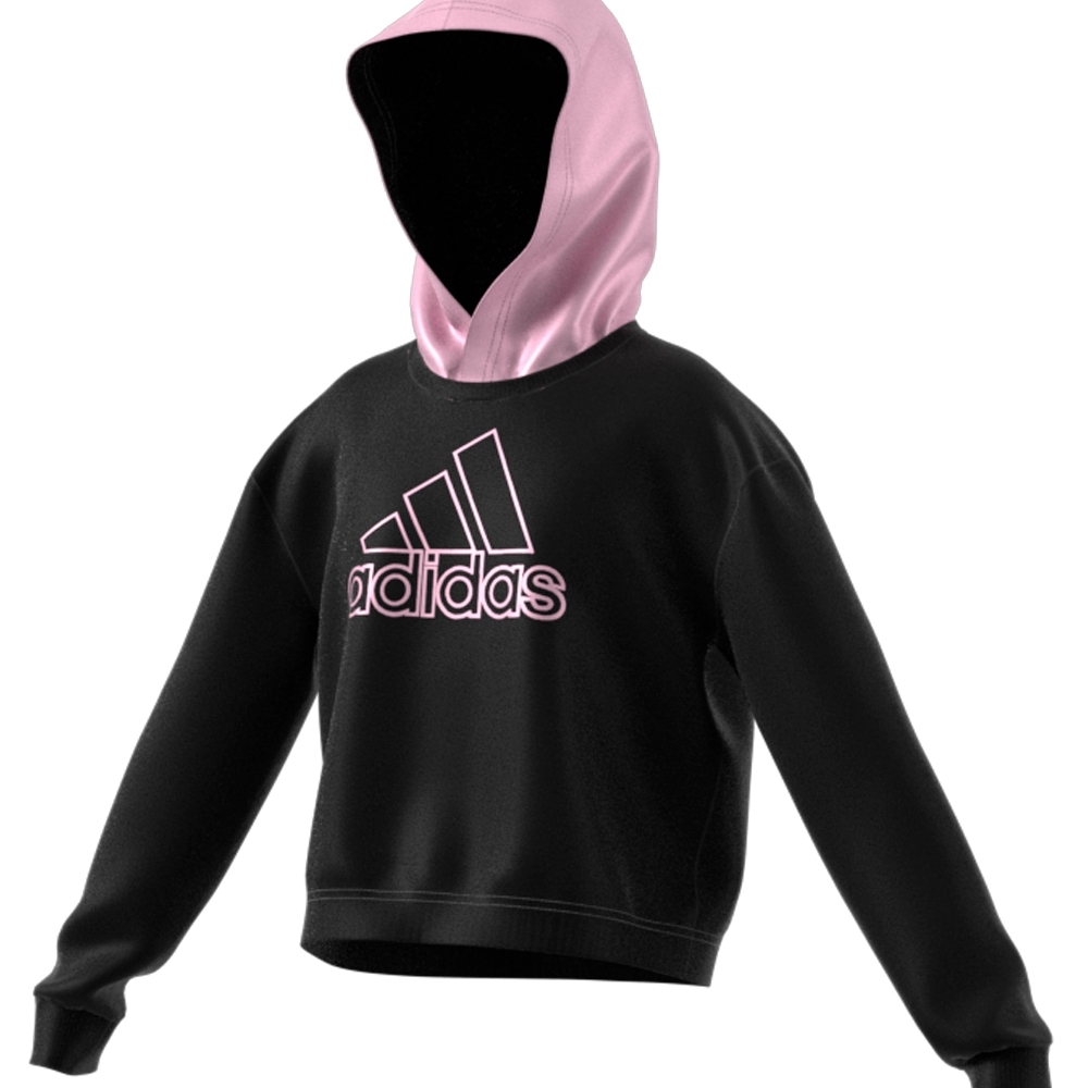 

Adidas Kids Full Sleeves Sweatshirts Female Printed-Pack Of 1-Black