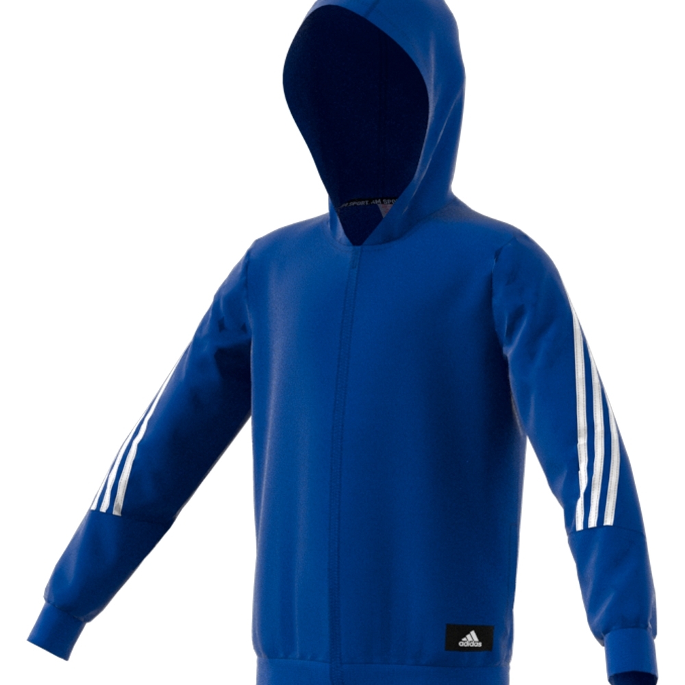 

Adidas Kids Full Sleeves Track Tops Male Stripes-Pack Of 1-Blue