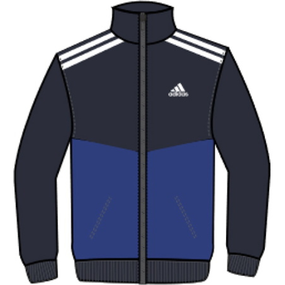 

Adidas Kids Full Sleeves Track Tops Male Printed-Pack Of 1-Blue