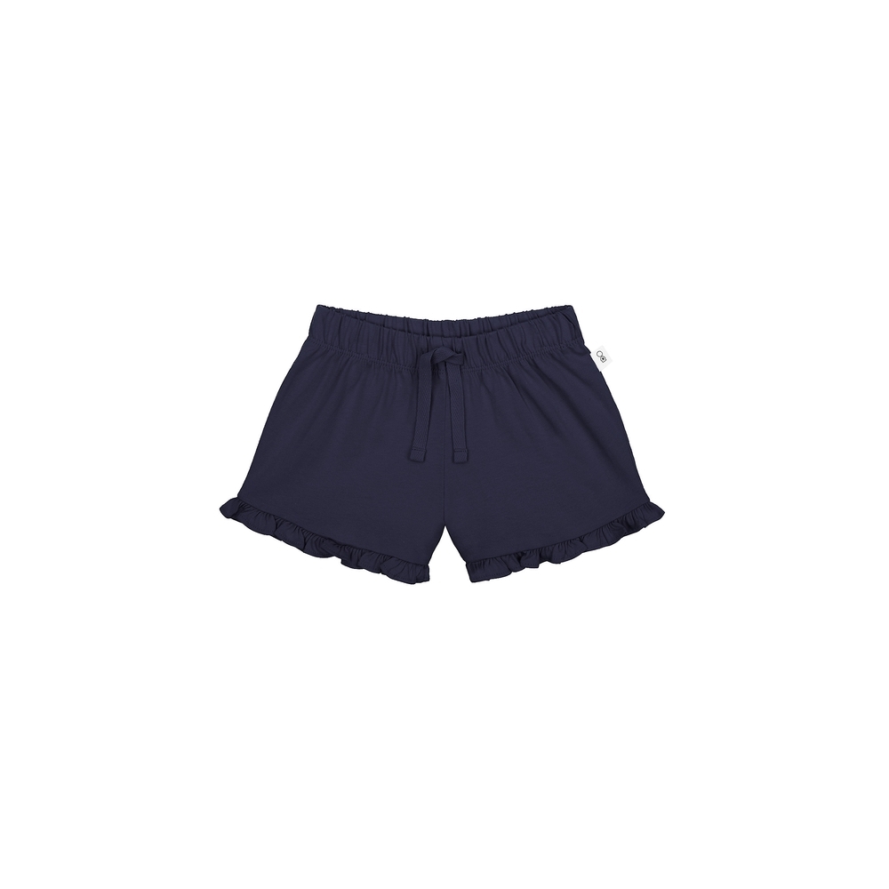 

Girls Shorts Frill Hem - Navy