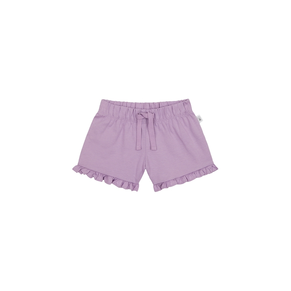 

Girls Shorts Frill Hem - Purple