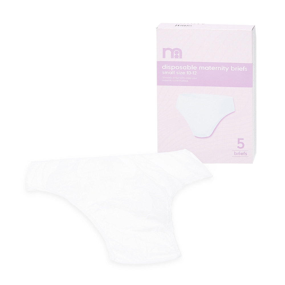 

Mothercare disposable maternity briefs white small - 5 pcs