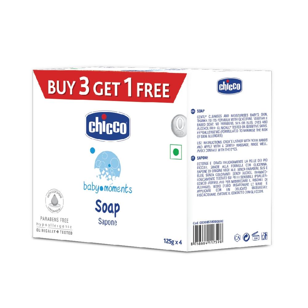 

Chicco baby moments soap pack of 4