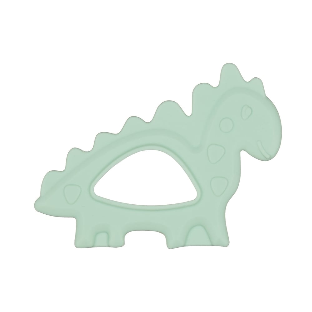 

Mothercare dino silicone baby teethers green