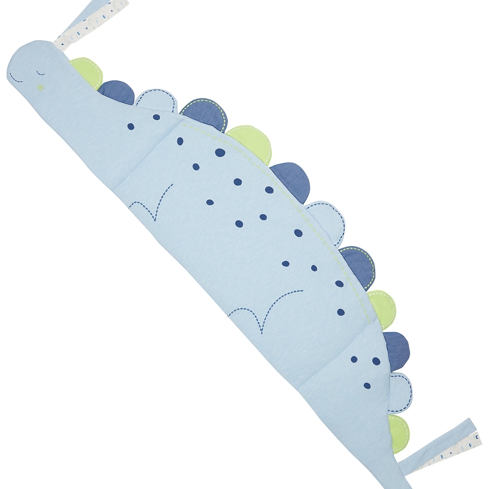 

Mothercare sleepysaurus cot baby bumper blue