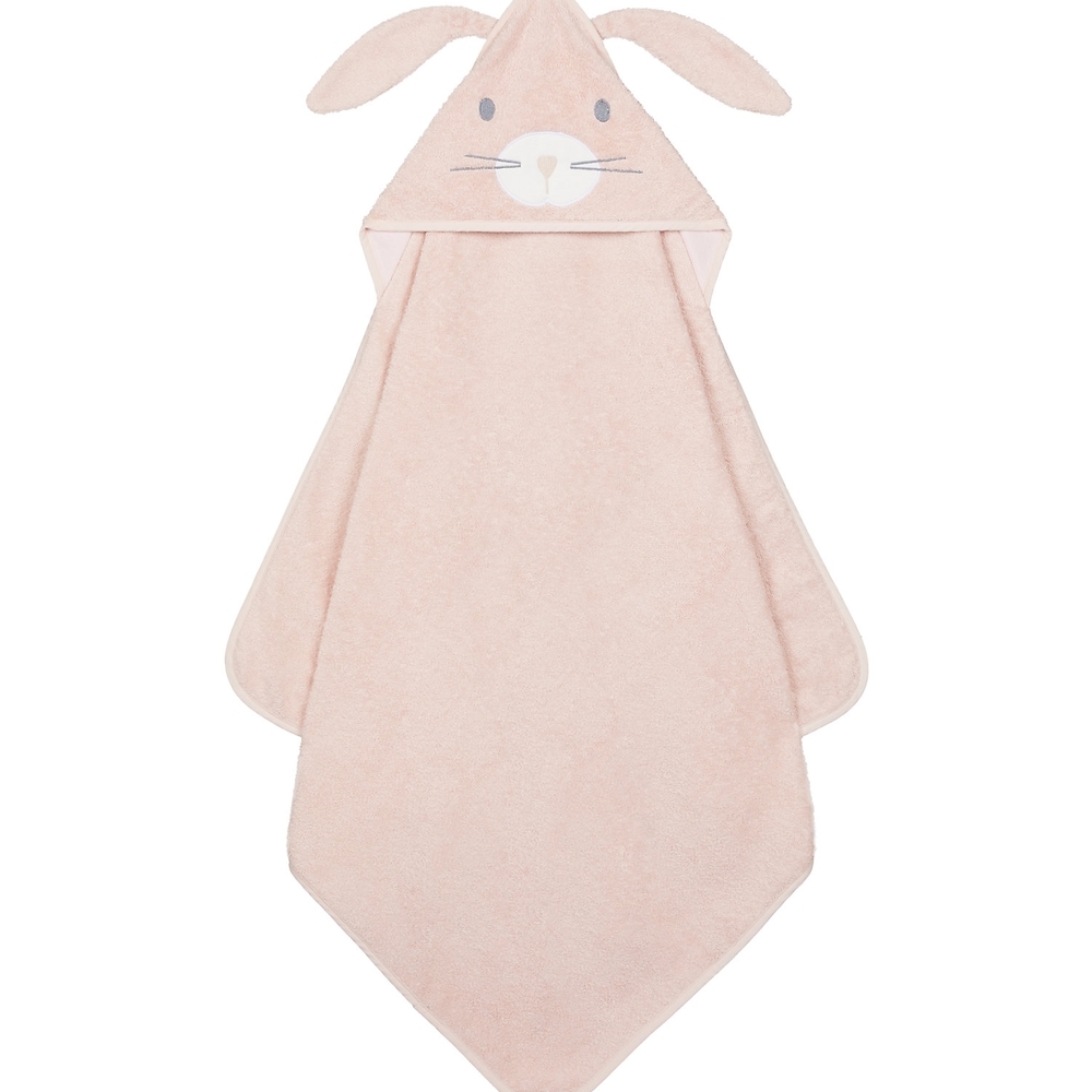

Mothercare bunny character cuddle n dry baby towel pink