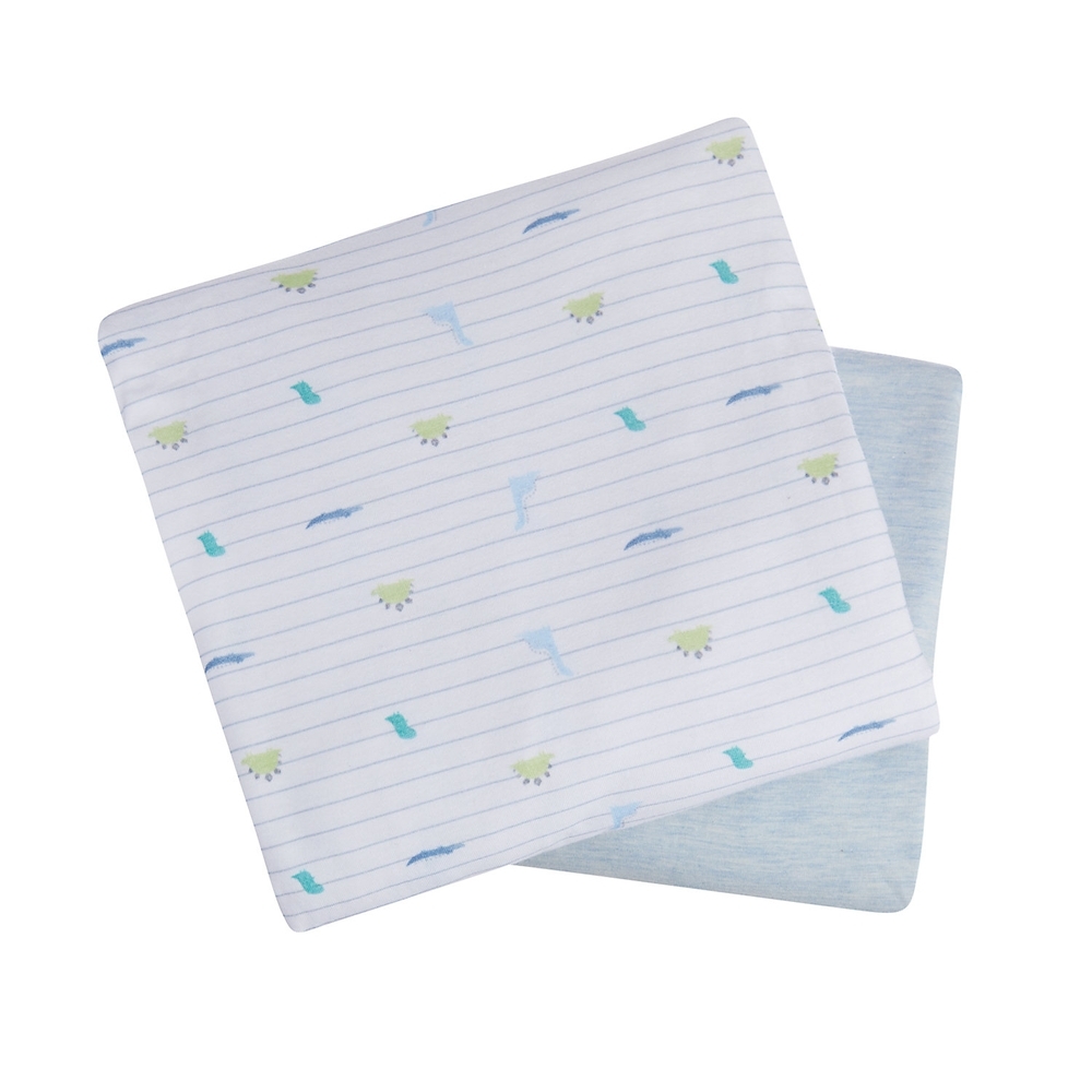 

Mothercare sleepysaurus fitted cot bed sheets blue pack of 2