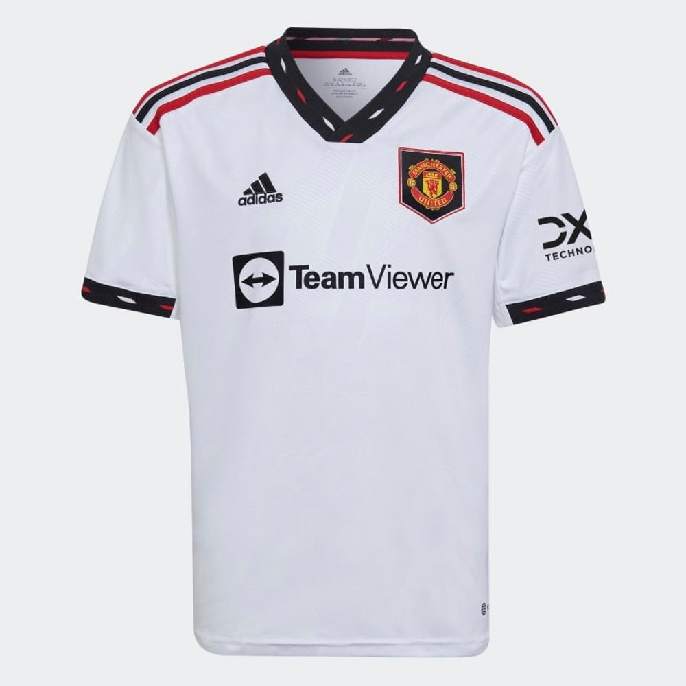 

Adidas Boys 2223 Manchester United Away Youth T-Shirts-White