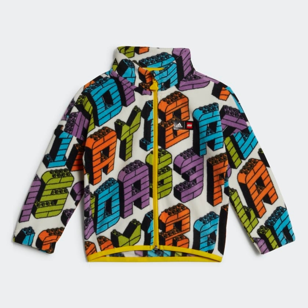 

Adidas Kids Full Sleeves Track Tops Unisex Printed-Pack Of 1-White