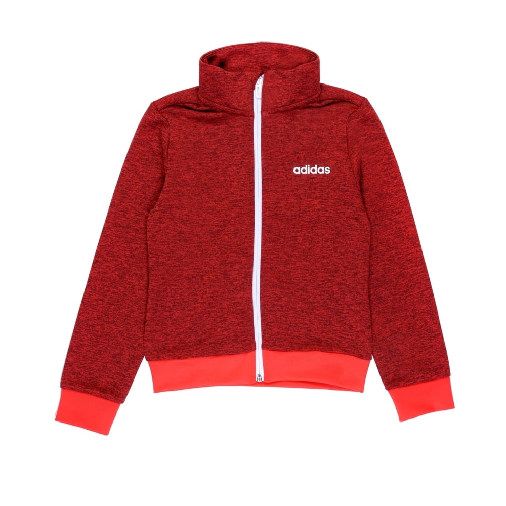 

Adidas Kids Full Sleeves Track Tops Female Printed-Pack Of 1-Red