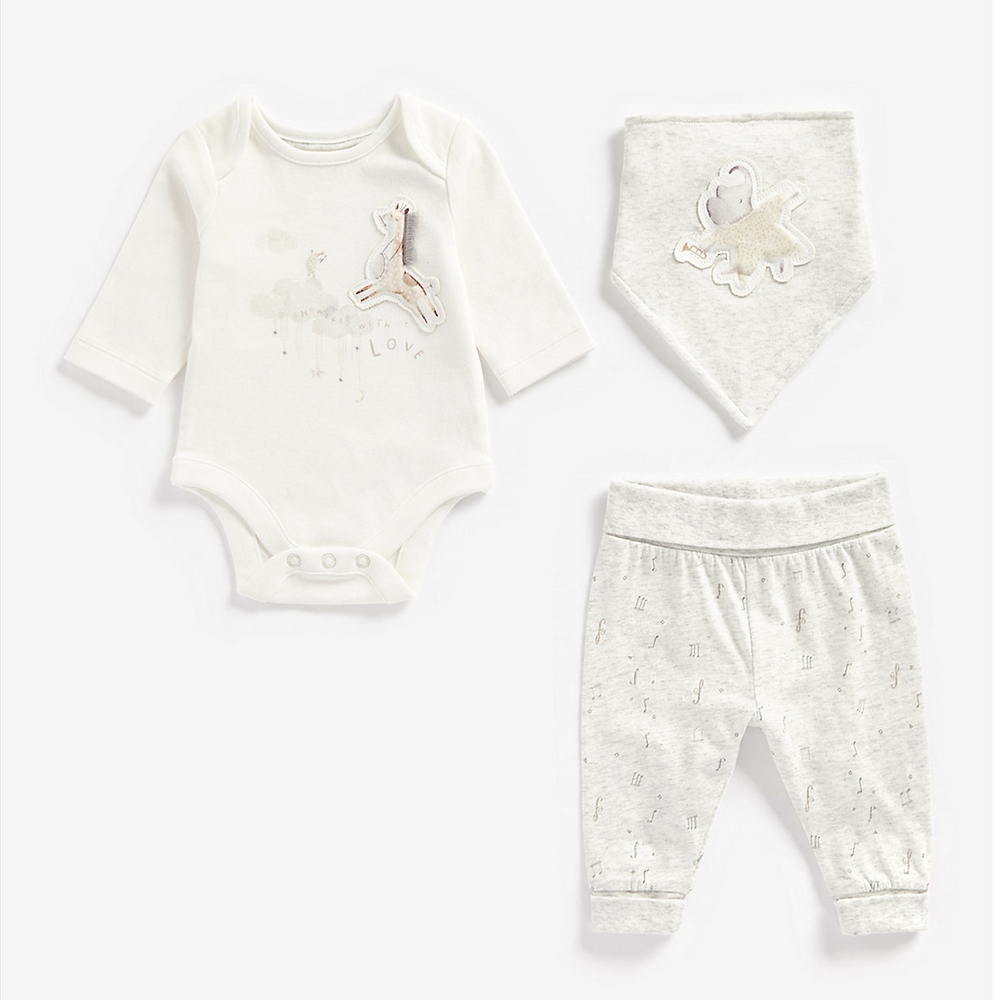 

Unisex Full Sleeves 3 Piece Set -Grey