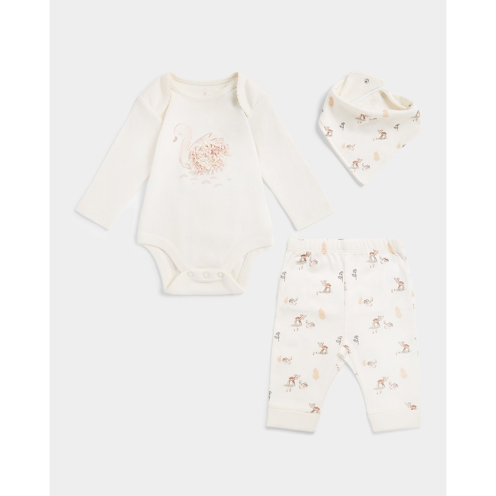 

Girls Full Sleeves 3 Piece Set -Multicolor