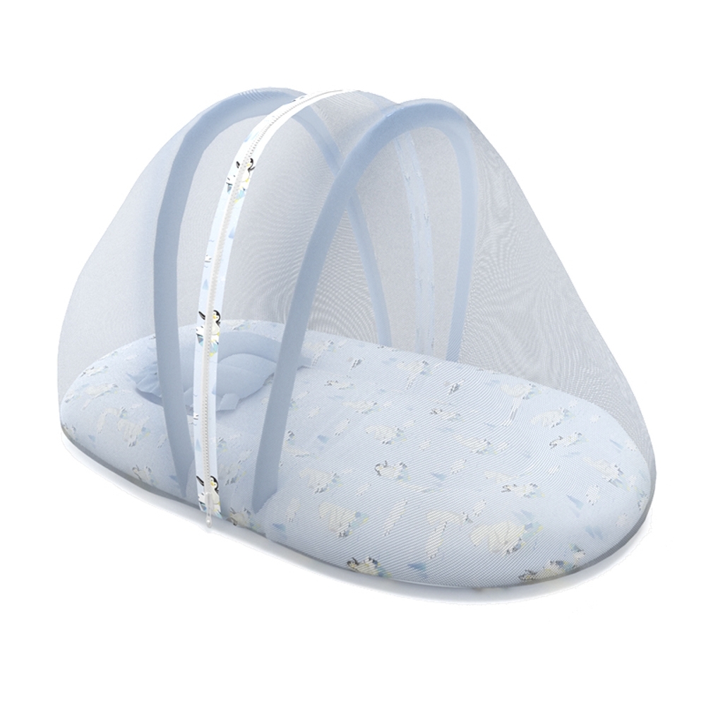 

Fancy fluff arctic mosquito net set blue