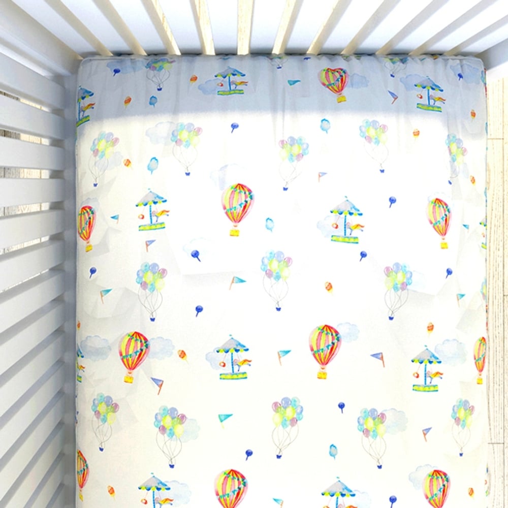 

Fancy fluff cranival cot bedsheet multicolor