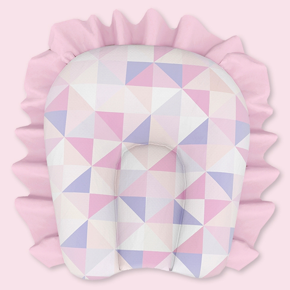 

Fancy fluff unicorn baby u-pillow pink