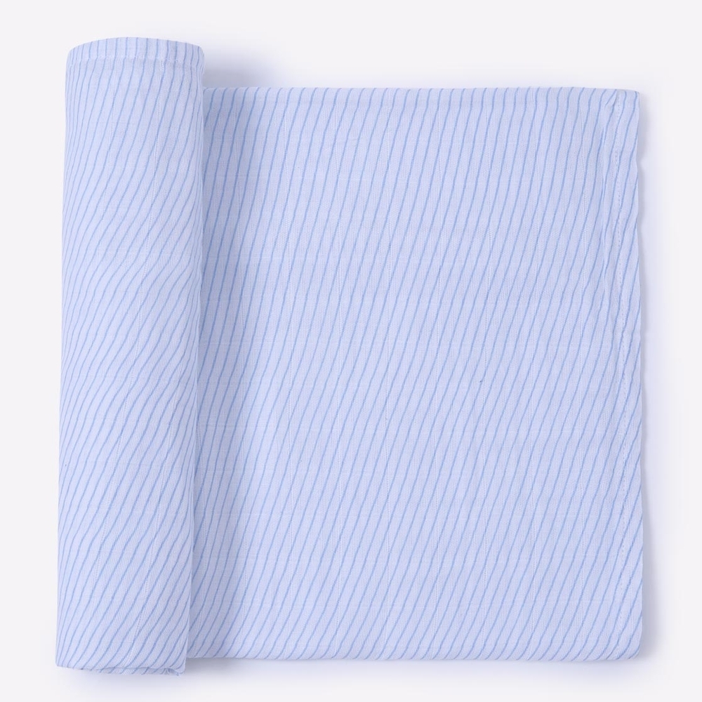 

Mila Baby Stripes Swaddle Blue