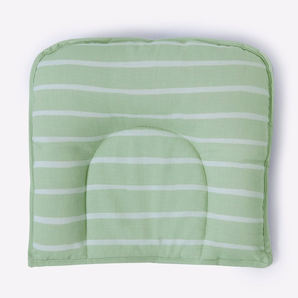 

Mila Baby Stripes Baby Pillow Green