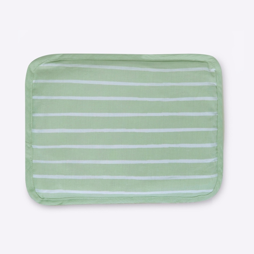 

Mila Baby Stripe Rai Pillow Green