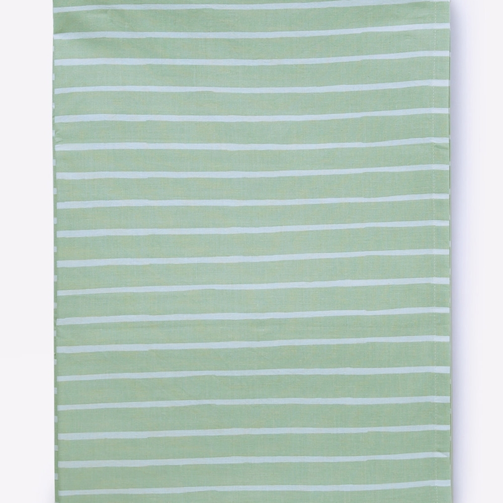 

Mila Baby Stripes Fitted Cot Sheet Green Small