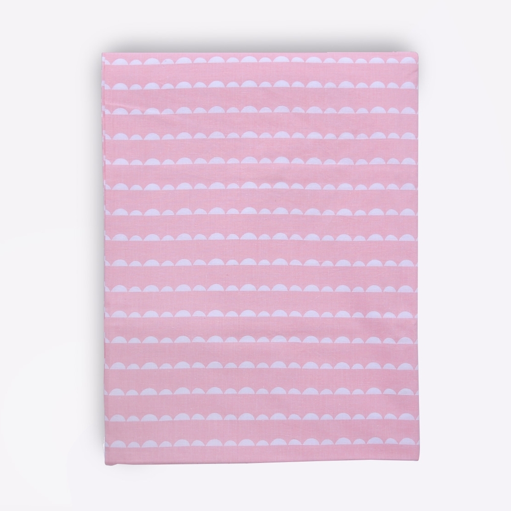 

Mila Baby Wave Fitted Cot Bed Sheet Pink Large