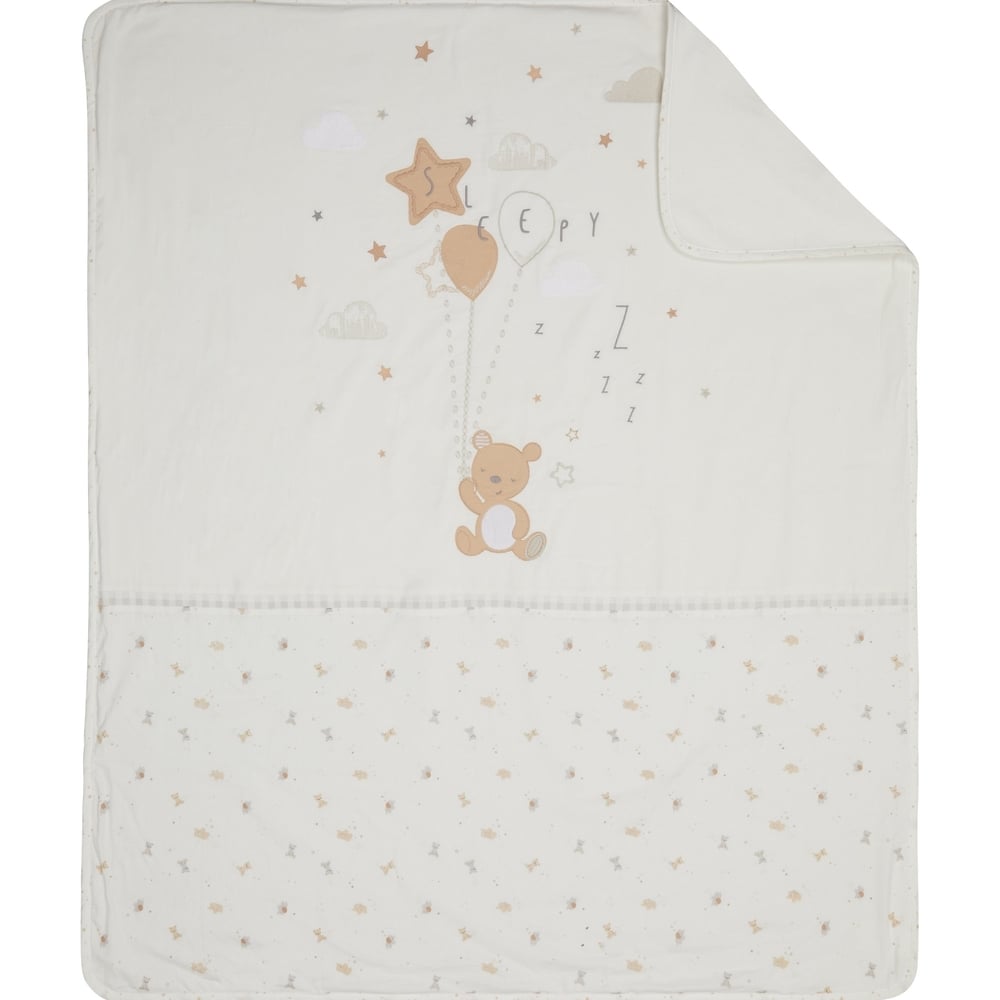 

Mothercare little&amp loved coverlet blanket cream