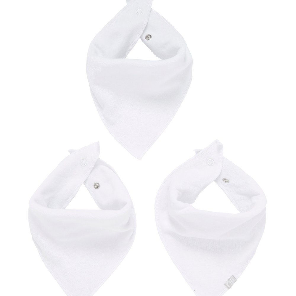 

Mothercare Newborn Dribbler Bibs White Pack of 3