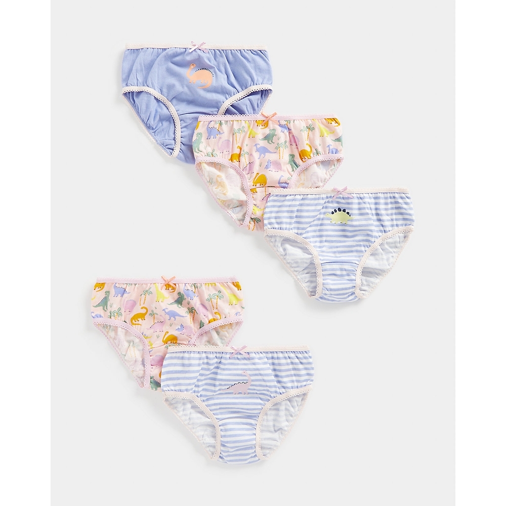 

Girls Briefs Dino Design-Pack of 3-Blue