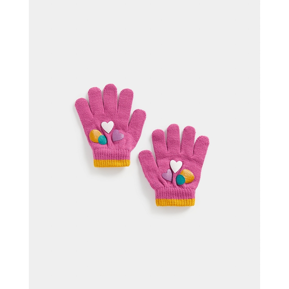 

Girls Gloves Colourful Hearts-Multicolor