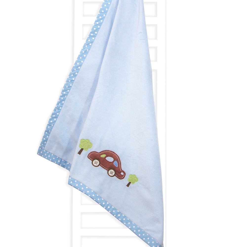 

Abracadabra transport plush blanket blue