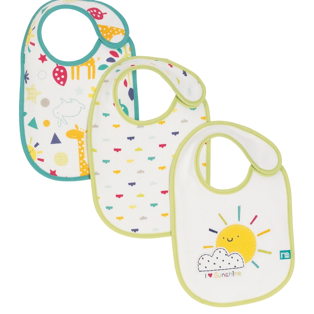 

Mothercare i love sunshine bibs black