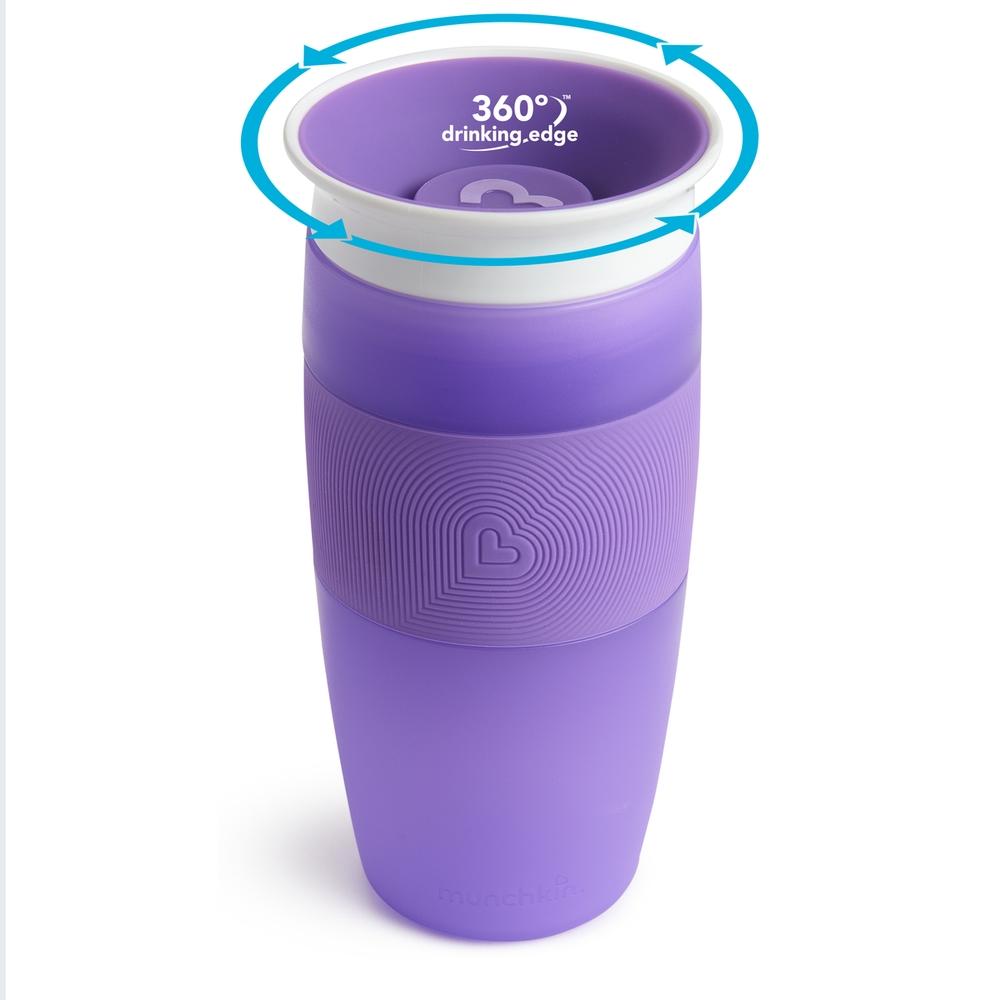 

Munchkin miracle 360 sippy cup purple 414ml