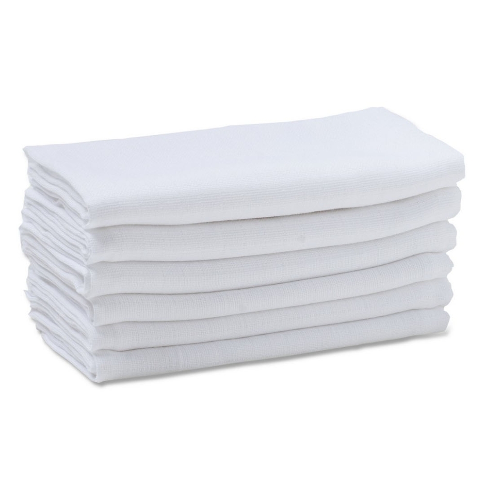

Mothercare baby muslins white pack of 6