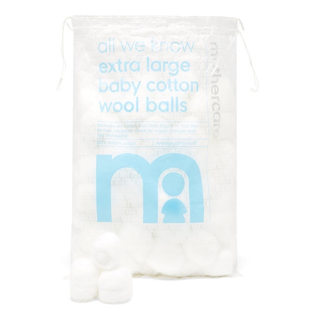 

Mothercare all we know cotton wool balls white - 60 pcs