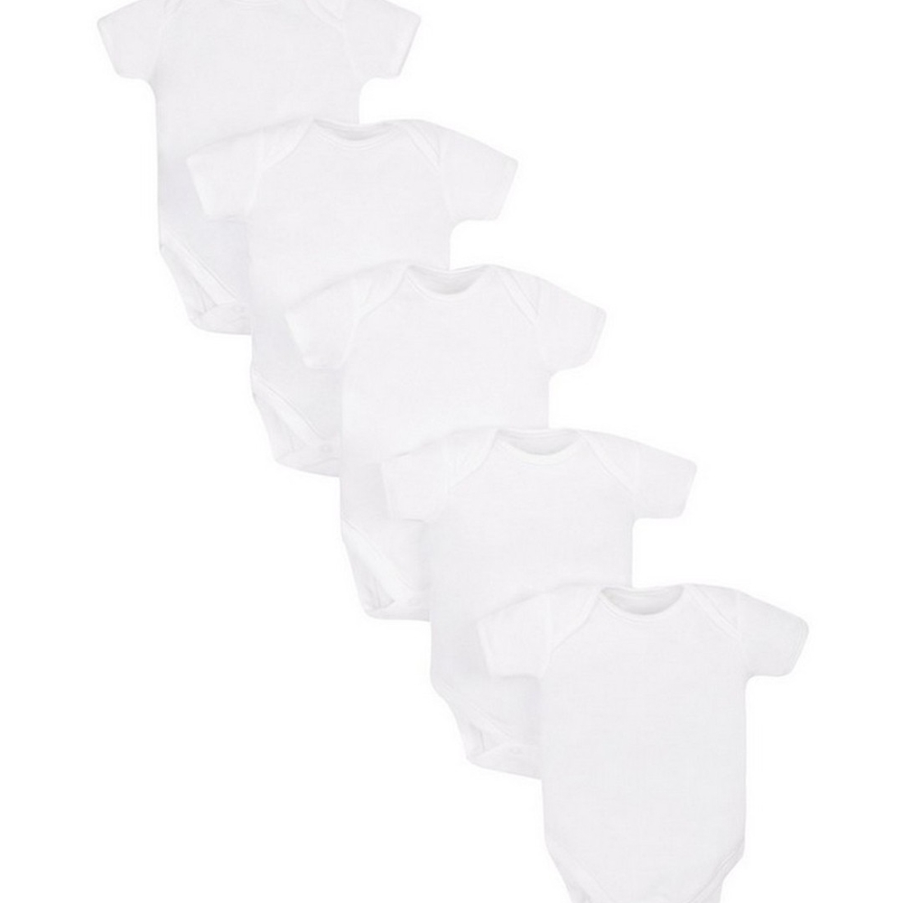 

White Bodysuits - 5 Pack