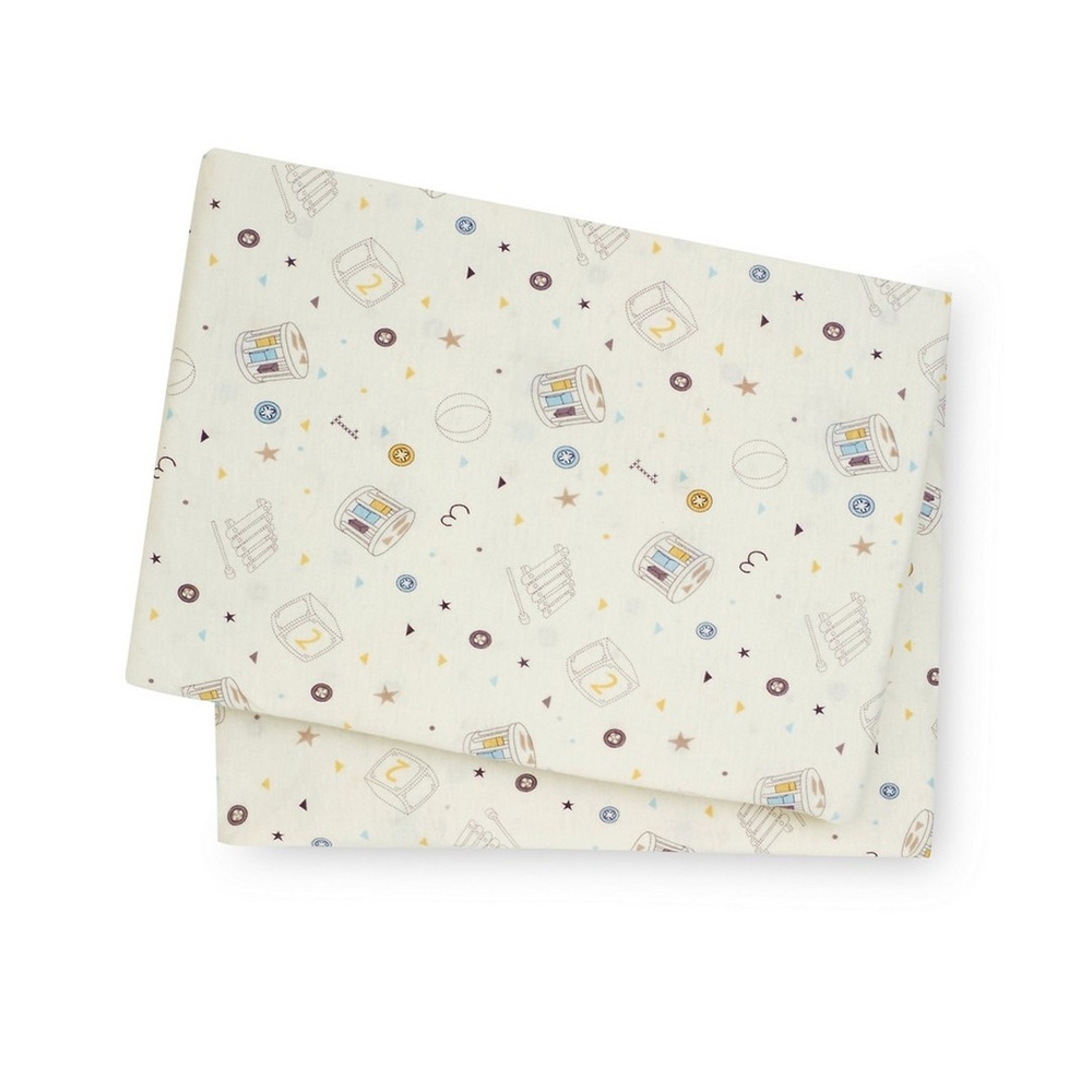 

Mothercare teddy's toy box fitted crib sheets multicolor pack of 2